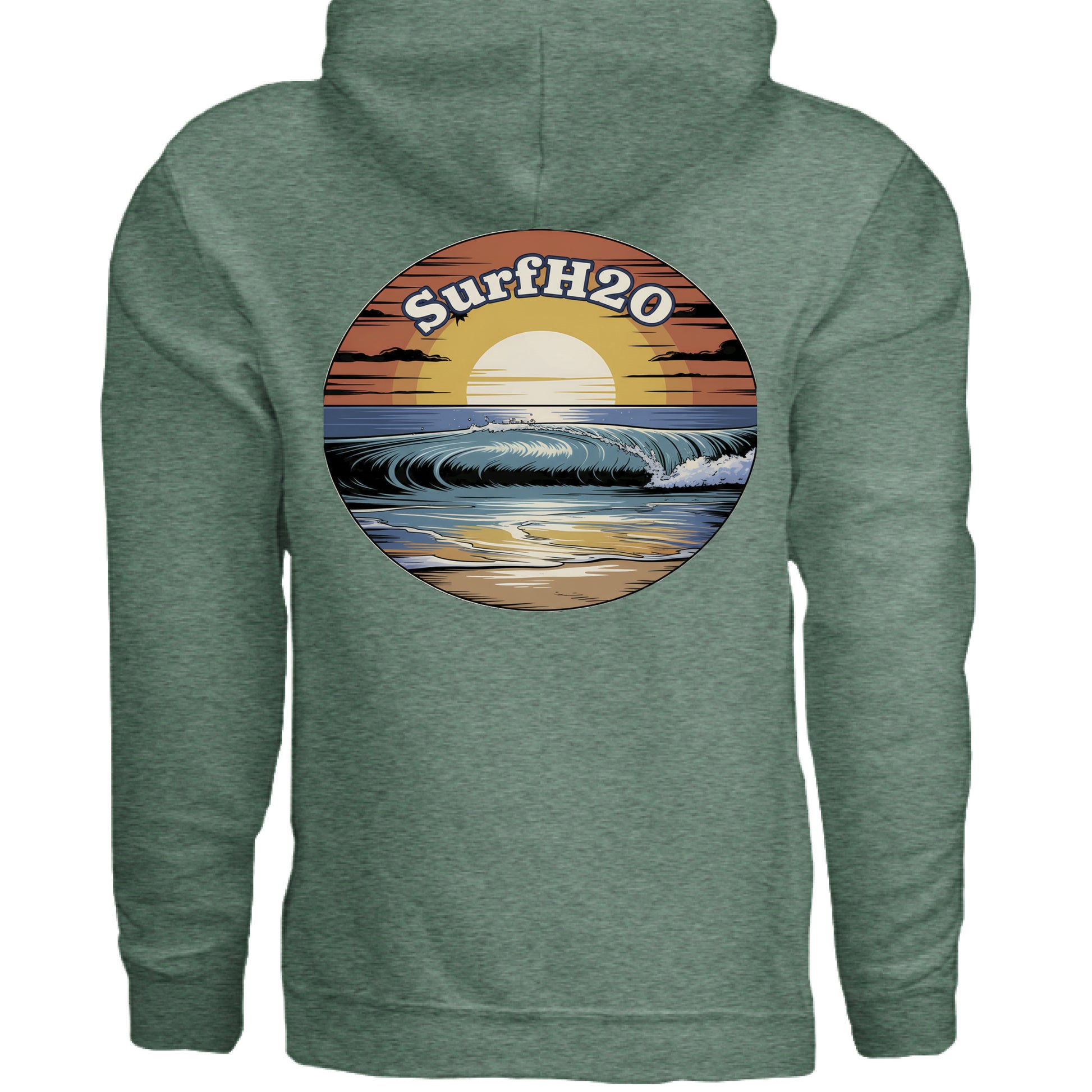 Heather Sport Dark Green - BACK