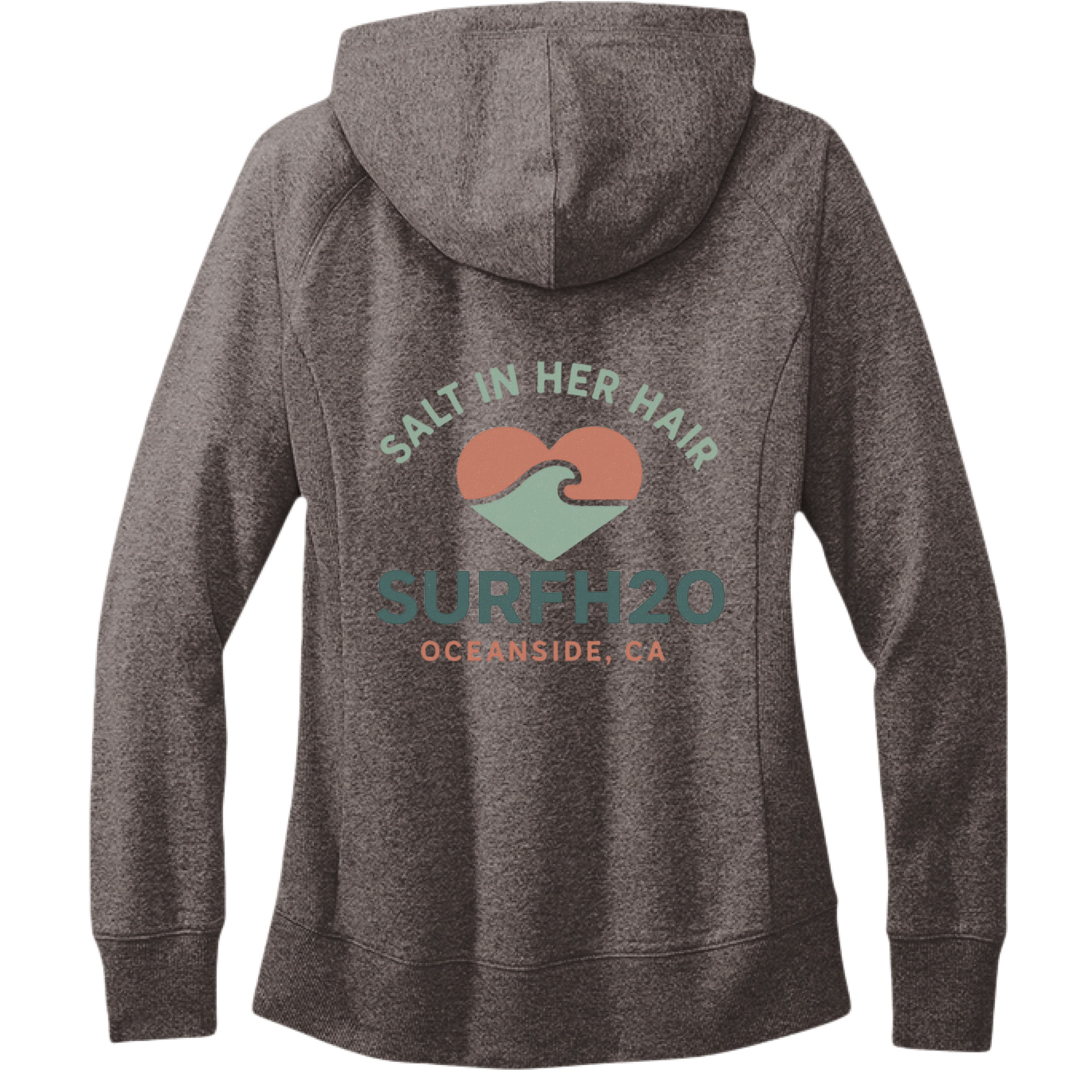 🩵 SurfH20 “Salt in Her Hair” Women's Re-Fleece™ Hoodie – Surf H20