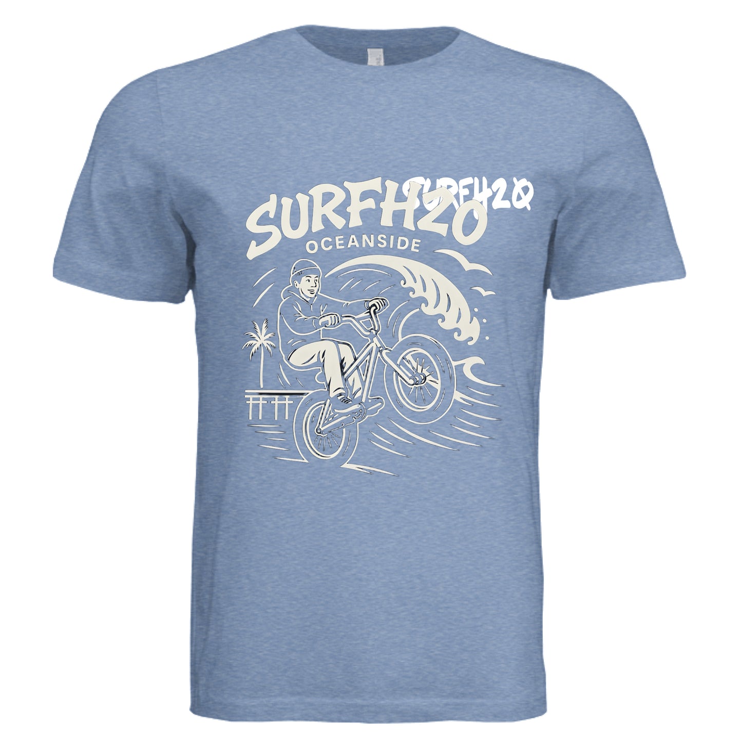 Solid Blue Triblend - FRONT