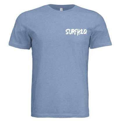 Solid Blue Triblend - 3413C - FRONT